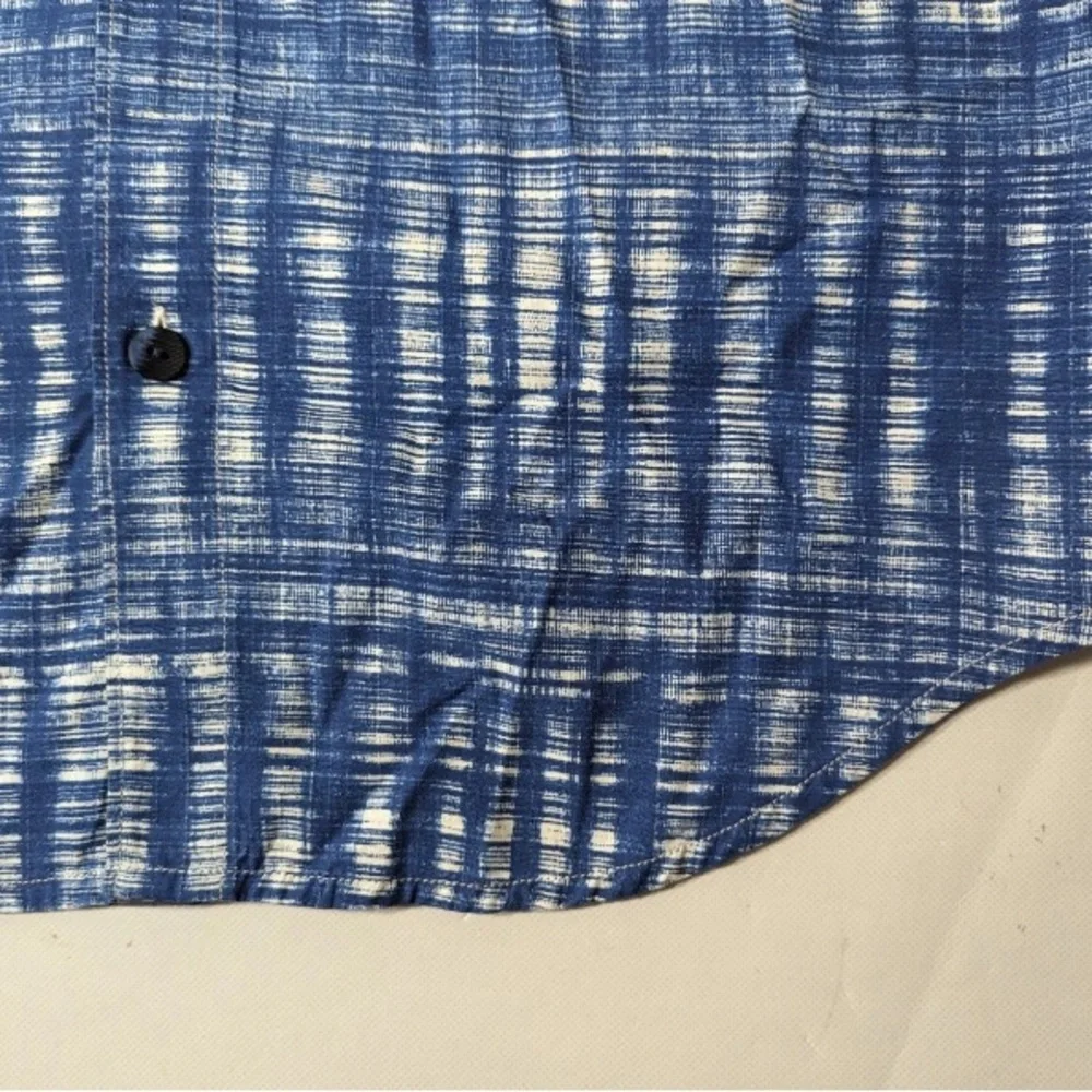 NEW- Size S Tommy Bahama Daybreak Batik Silk Camp Button Shirt ST325844 Navy